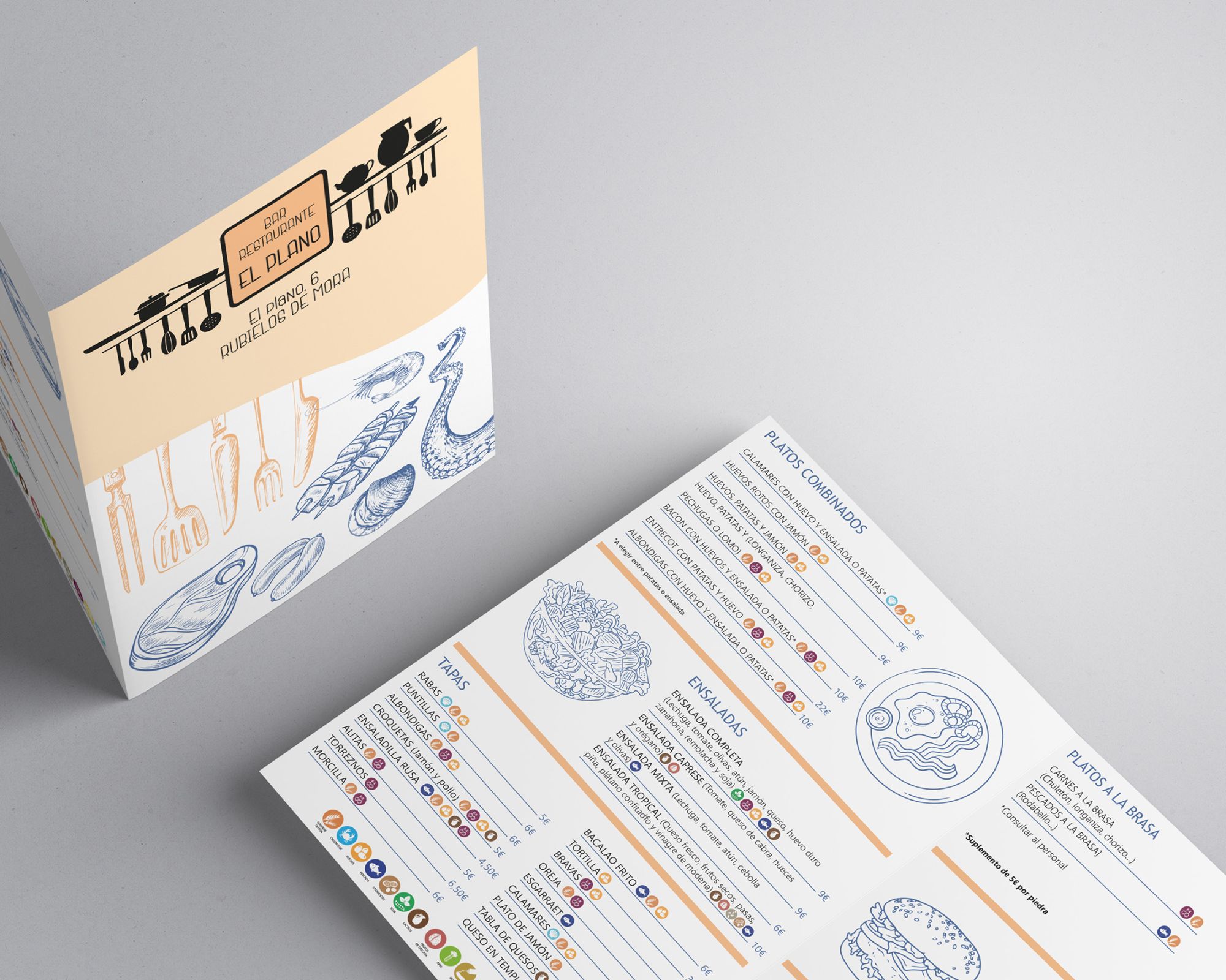 Incipere - muestra de trabajo de diseños para hostelería